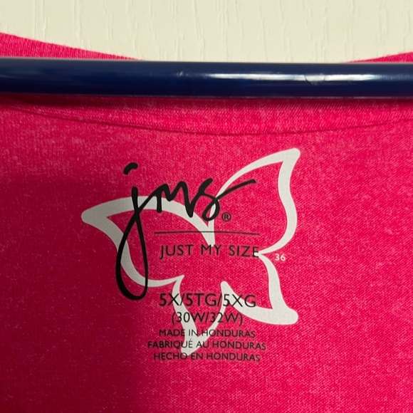 Just My Size pink with silver design. Long sleeve. 30/32 - Picture 4 of 4